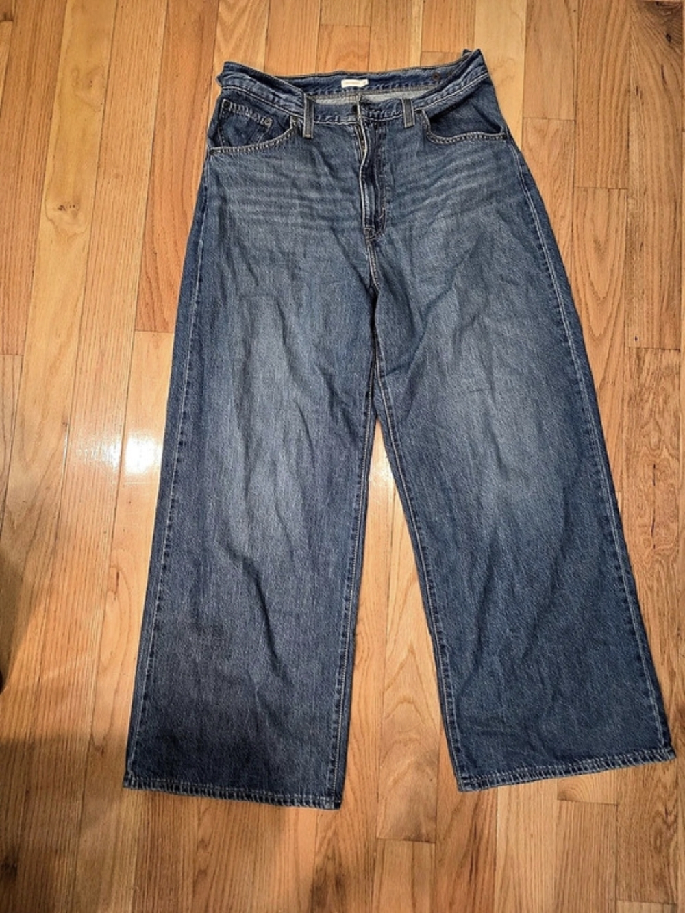 Levi's Cinch Baggy Wide Leg Jeans Waist 31 Blue